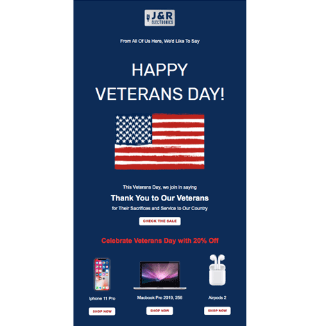 Veterans day banner printable