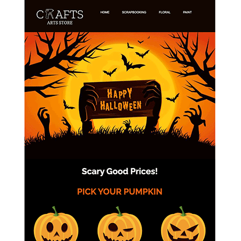 happy halloween email