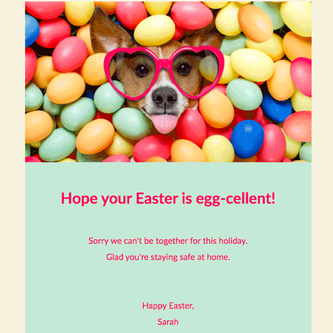 Colourful Artistic Happy Easter Charity eCard